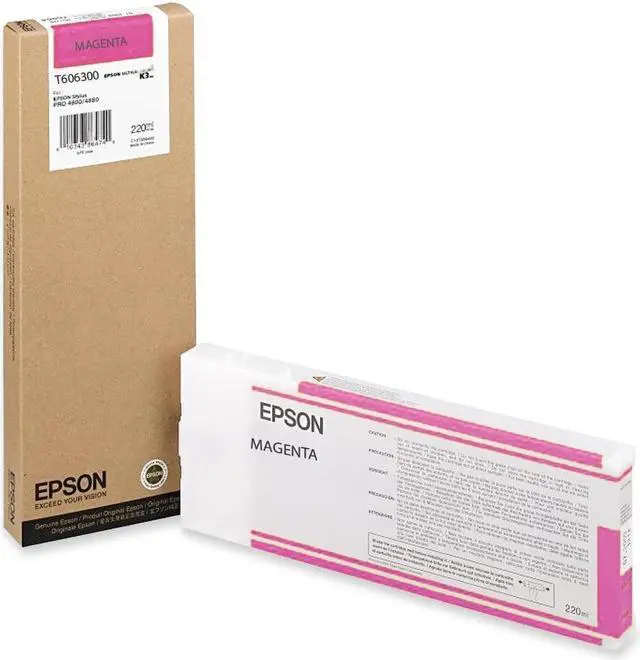 Main image of EPSON T606300 220 ml UltraChrome Ink Cartridge Vivid Magenta