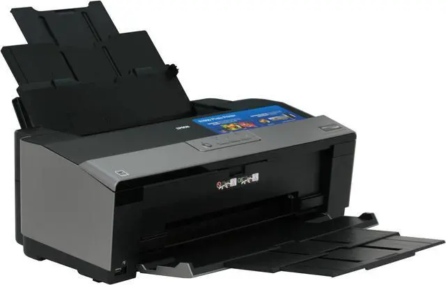 Alt view image 6 of 11 - EPSON Stylus Photo R1900 C11C698201 5760 x 1440 dpi Color Print Quality USB InkJet Photo Color Printer