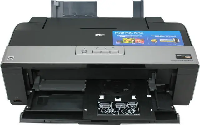 Alt view image 10 of 11 - EPSON Stylus Photo R1900 C11C698201 5760 x 1440 dpi Color Print Quality USB InkJet Photo Color Printer