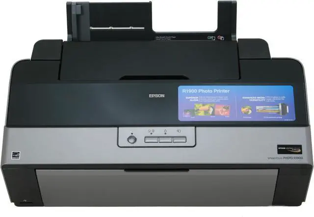 Alt view image 9 of 11 - EPSON Stylus Photo R1900 C11C698201 5760 x 1440 dpi Color Print Quality USB InkJet Photo Color Printer