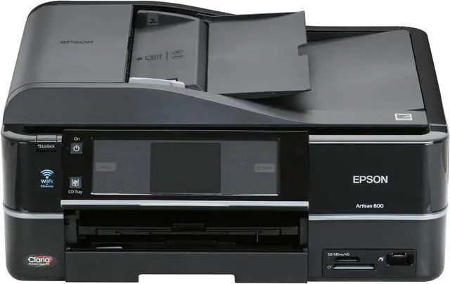 Alt view image 9 of 19 - EPSON Artisan 800 C11CA29201 Up to 38 ppm Black Print Speed 5760 x 1440 dpi Color Print Quality Ethernet (RJ-45) / USB / Wi-Fi InkJet MFC / All-In-One Color Printer