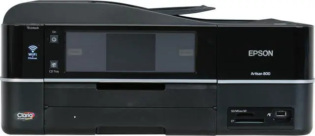 Alt view image 11 of 19 - EPSON Artisan 800 C11CA29201 Up to 38 ppm Black Print Speed 5760 x 1440 dpi Color Print Quality Ethernet (RJ-45) / USB / Wi-Fi InkJet MFC / All-In-One Color Printer