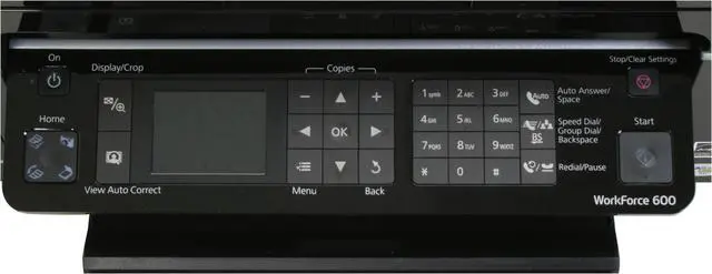 Alt view image 11 of 19 - EPSON WorkForce 600 Up to 38 ppm Black Print Speed 5760 x 1440 dpi Color Print Quality Ethernet (RJ-45) / USB / Wi-Fi InkJet MFC / All-In-One Color Printer