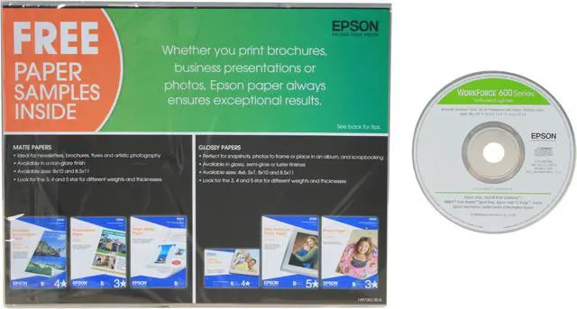 Alt view image 18 of 19 - EPSON WorkForce 600 Up to 38 ppm Black Print Speed 5760 x 1440 dpi Color Print Quality Ethernet (RJ-45) / USB / Wi-Fi InkJet MFC / All-In-One Color Printer