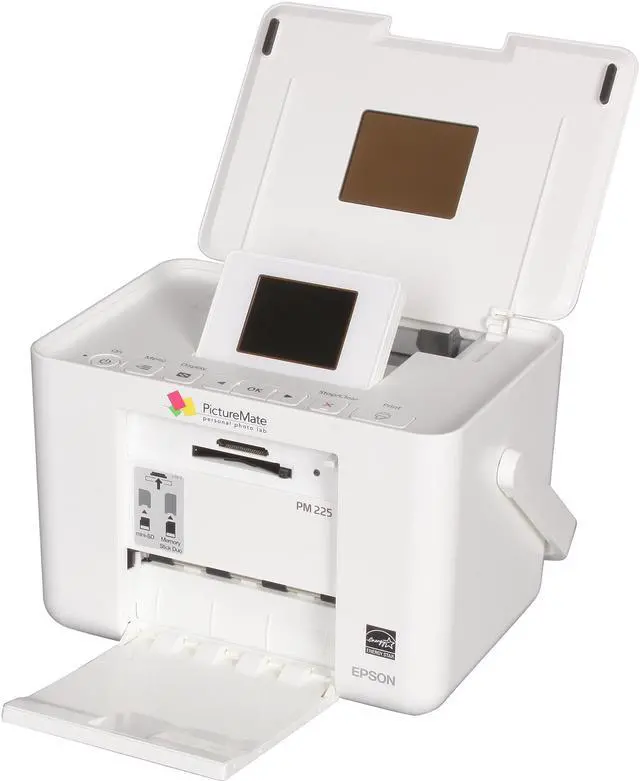 Main image of EPSON PictureMate 225 4" x 6" photo in as fast as 37 seconds Black Print Speed 5760 x 1440 dpi Color Print Quality USB InkJet Photo Color Printer