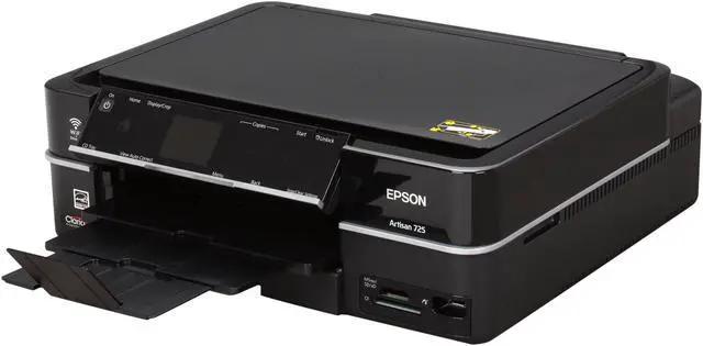 Main image of EPSON Artisan 725 C11CA74201 Up to 9.5 ppm Black Print Speed 5760 x 1440 dpi Color Print Quality Ethernet (RJ-45) / USB / Wi-Fi InkJet MFC / All-In-One Color Printer