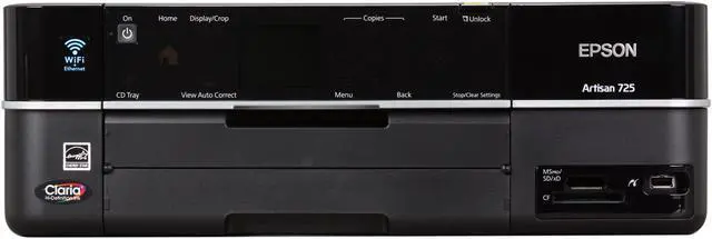 Alt view image 2 of 8 - EPSON Artisan 725 C11CA74201 Up to 9.5 ppm Black Print Speed 5760 x 1440 dpi Color Print Quality Ethernet (RJ-45) / USB / Wi-Fi InkJet MFC / All-In-One Color Printer