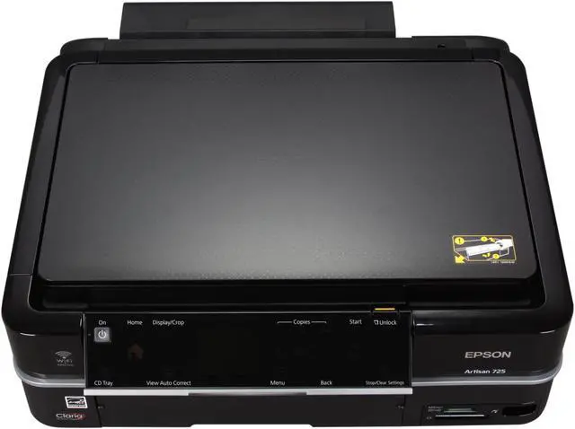 Alt view image 5 of 8 - EPSON Artisan 725 C11CA74201 Up to 9.5 ppm Black Print Speed 5760 x 1440 dpi Color Print Quality Ethernet (RJ-45) / USB / Wi-Fi InkJet MFC / All-In-One Color Printer