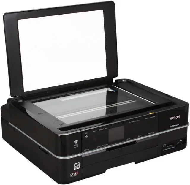 Alt view image 6 of 8 - EPSON Artisan 725 C11CA74201 Up to 9.5 ppm Black Print Speed 5760 x 1440 dpi Color Print Quality Ethernet (RJ-45) / USB / Wi-Fi InkJet MFC / All-In-One Color Printer