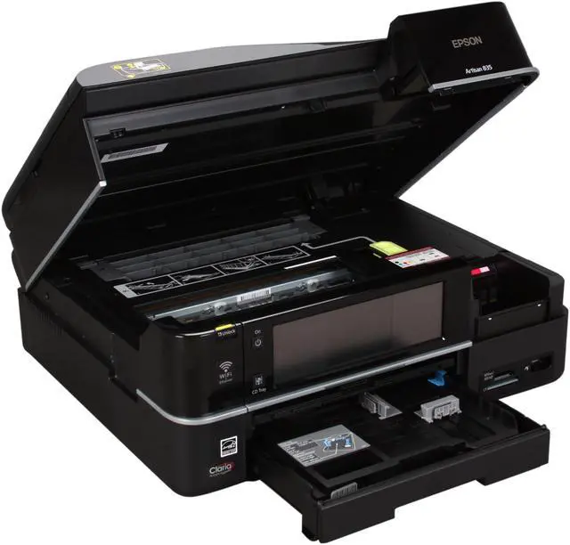Alt view image 7 of 7 - EPSON Artisan 835 C11CA73201 Up to 9.5 ppm Black Print Speed 5760 x 1440 dpi Color Print Quality Ethernet (RJ-45) / USB / Wi-Fi InkJet MFC / All-In-One Color Printer