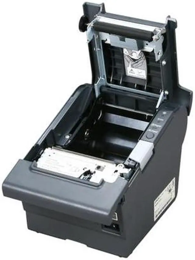 Alt view image 6 of 8 - Epson TM-T88V 3" Single-station Thermal Receipt Printer, USB, Serial, Dark Gray - C31CA85084