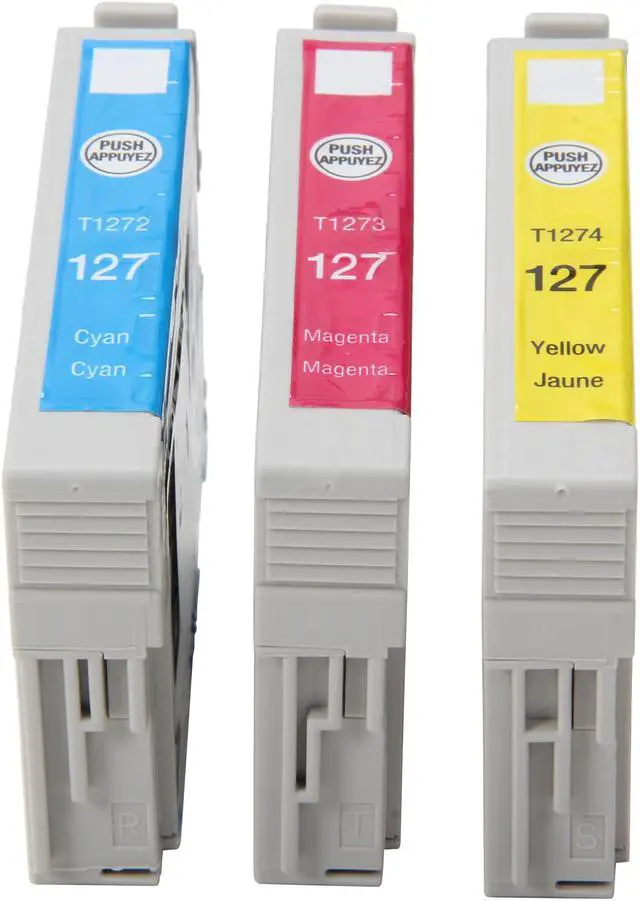 Alt view image 4 of 7 - EPSON 127 (T127520) Extra High-Capacity Ink Cartridge Multi-Pack Cyan / Magenta / Yellow