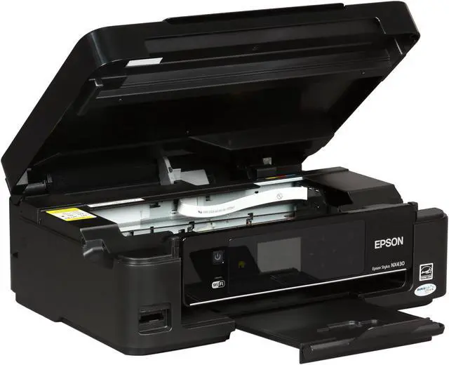 Alt view image 7 of 8 - EPSON Stylus NX430 C11CB22201 6.2 ISO ppm Black Print Speed 5760 x 1440 dpi Color Print Quality USB / Wi-Fi MicroPiezo inkjet Small-in-One Color Printer