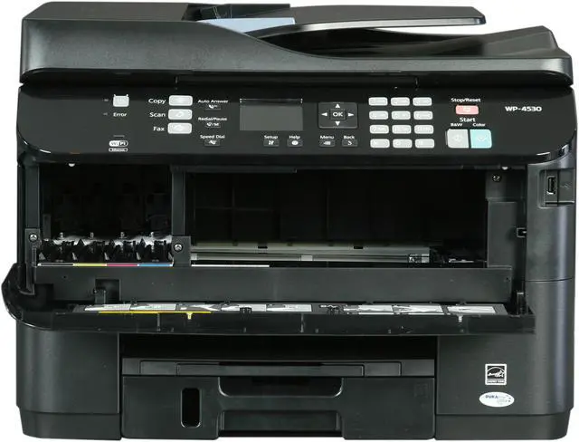 Alt view image 2 of 8 - EPSON WorkForce Pro WP-4530 Up to 16 ppm Black Print Speed 4800 x 1200 dpi Color Print Quality Ethernet (RJ-45) / USB / Wi-Fi MicroPiezo inkjet MFC / All-In-One Color Printer