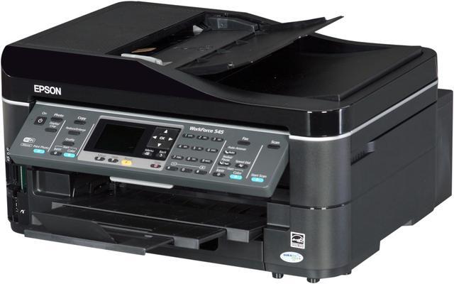 EPSON WorkForce 545 C11CB88201 Ethernet RJ 45 USB Wi Fi MicroPiezo Inkjet MFC All In One Color Printer Newegg