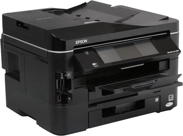 Alt view image 7 of 8 - EPSON WorkForce 845 C11CB92201 15 ISO ppm Black Print Speed Ethernet (RJ-45) / USB / Wi-Fi InkJet MFC / All-In-One Color Printer