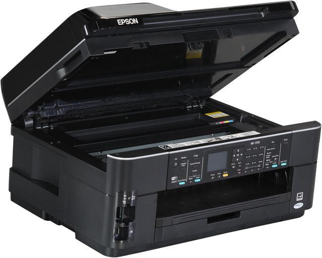 Alt view image 9 of 11 - EPSON WorkForce WF-7510 15 ISO ppm Black Print Speed 5760 x 1440 dpi Color Print Quality Ethernet (RJ-45) / USB / Wi-Fi InkJet MFC / All-In-One Color Printer