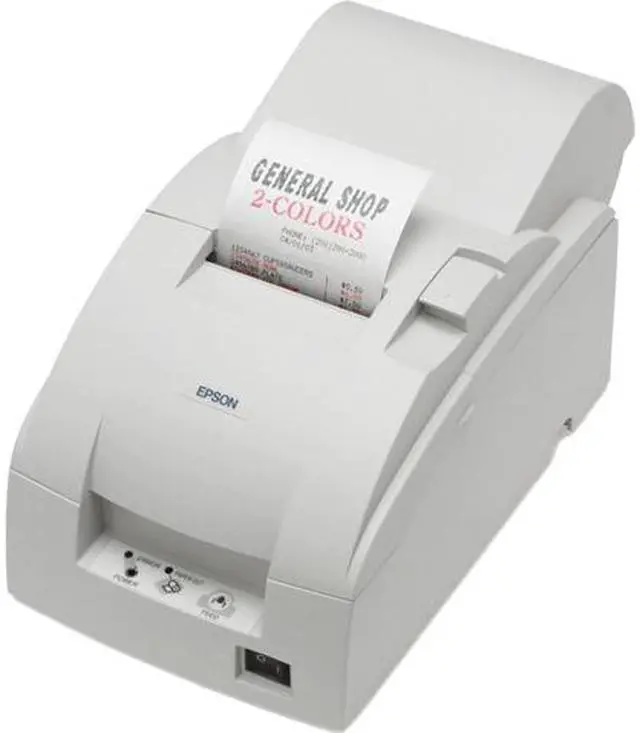 Main image of Epson TM-U220A 9-pin Serial Impact Dot Matrix Receipt and Kitchen Printer, Serial, Autocutter, Take-up Journal, White - C31C513103