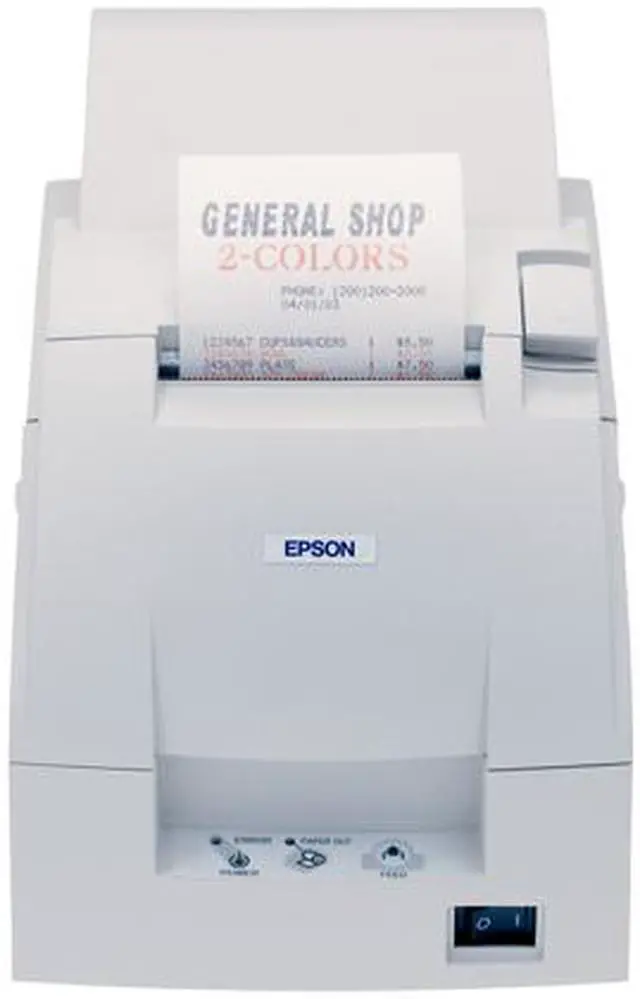 Alt view image 2 of 3 - Epson TM-U220A 9-pin Serial Impact Dot Matrix Receipt and Kitchen Printer, Serial, Autocutter, Take-up Journal, White - C31C513103