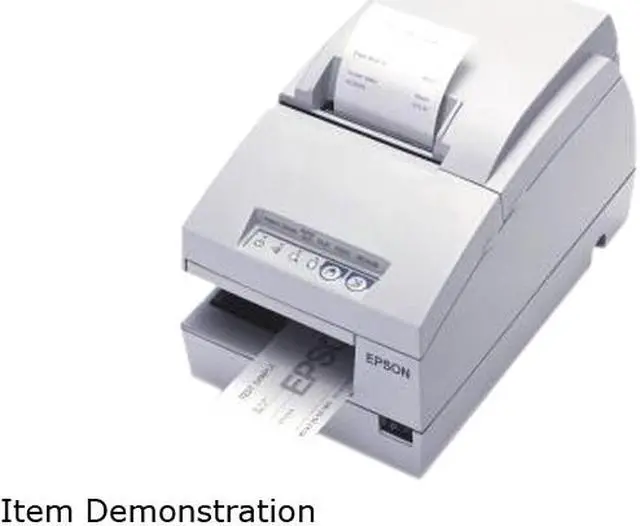 Main image of Epson TM-U675 Multifunction Impact Printer without MICR + Auto Cutter – Cool White C31C283A8901