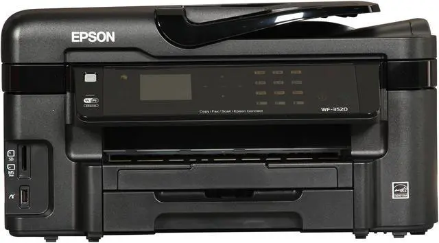 Alt view image 2 of 10 - EPSON WorkForce WF-3520 15 ISO ppm Black Print Speed 5760 x 1440 optimized dpi Color Print Quality Ethernet (RJ-45) / USB / Wi-Fi InkJet MFC / All-In-One Color Printer