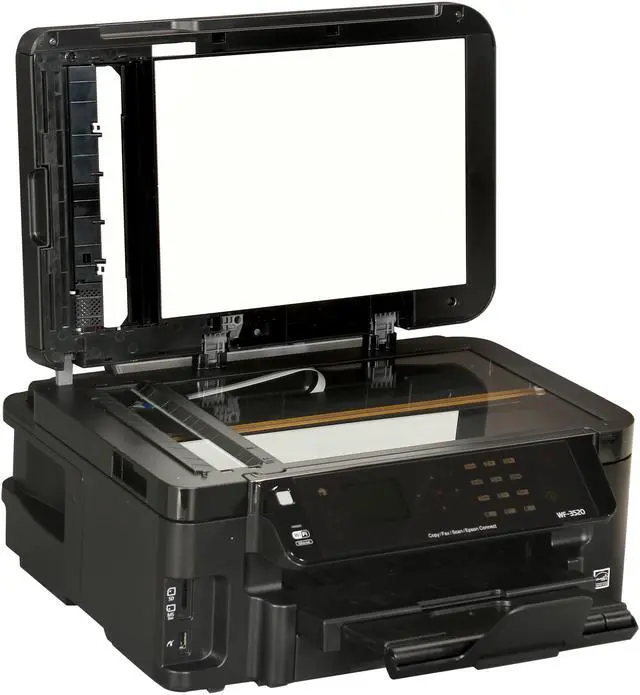 Alt view image 7 of 10 - EPSON WorkForce WF-3520 15 ISO ppm Black Print Speed 5760 x 1440 optimized dpi Color Print Quality Ethernet (RJ-45) / USB / Wi-Fi InkJet MFC / All-In-One Color Printer