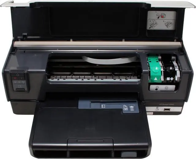 Alt view image 7 of 17 - HP Deskjet 6940 Up to 36 ppm Black Print Speed Up to 4800 optimized dpi color and 1200 input dpi Color Print Quality Ethernet (RJ-45) / USB InkJet Workgroup Color Printer