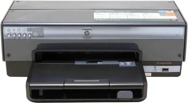 Alt view image 3 of 11 - HP Deskjet 6980 Up to 36 ppm Black Print Speed Up to 4800 optimized dpi color and 1200 input dpi Color Print Quality Ethernet (RJ-45) / USB InkJet Workgroup Color Printer