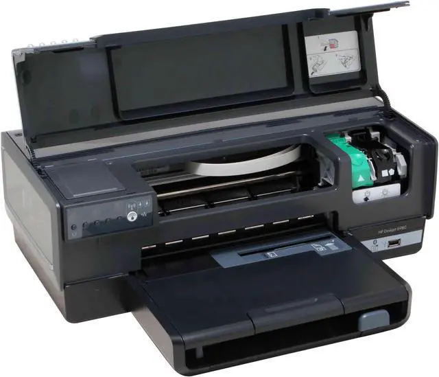 Alt view image 7 of 11 - HP Deskjet 6980 Up to 36 ppm Black Print Speed Up to 4800 optimized dpi color and 1200 input dpi Color Print Quality Ethernet (RJ-45) / USB InkJet Workgroup Color Printer