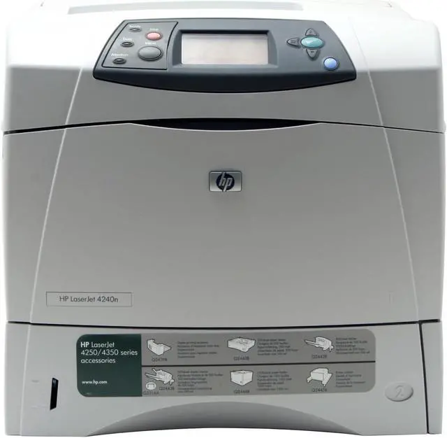 Alt view image 3 of 13 - HP LaserJet 4240n Workgroup Up to 40 ppm Monochrome Ethernet (RJ-45) / LPT / USB Laser Printer