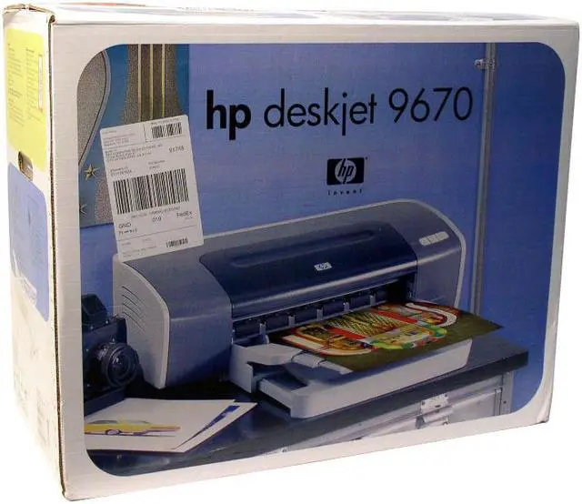 Alt view image 6 of 6 - HP Deskjet 9670 20 ppm Black Print Speed 4800 x 1200 dpi Color Print Quality LPT / USB InkJet Personal Color Printer