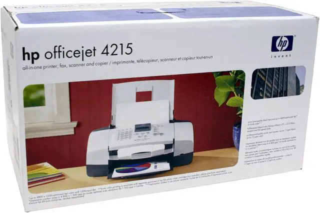 Alt view image 9 of 9 - HP Officejet 4215 Q5601A 17 ppm Black Print Speed 4800 x 1200 dpi Color Print Quality USB InkJet MFC / All-In-One Color Printer