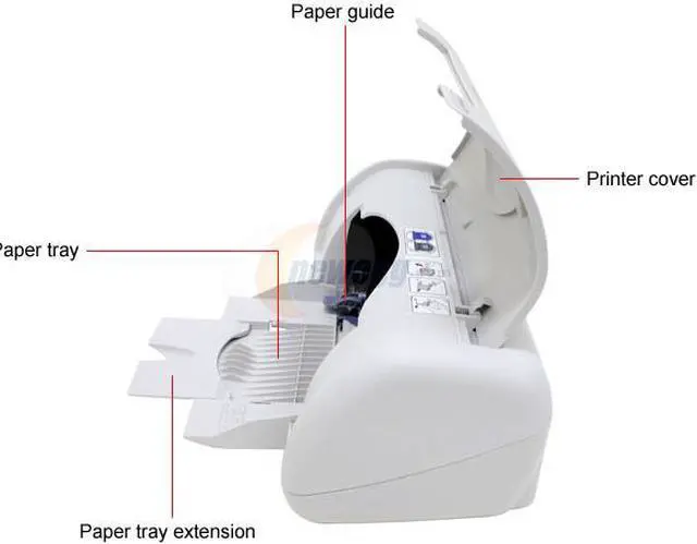 Alt view image 7 of 10 - HP Deskjet 3740 C9026A Up to 10 ppm (with included print cartridge) Black Print Speed Up to 4800 optimized dpi color and 1200 input dpi Color Print Quality USB InkJet Personal Color Printer