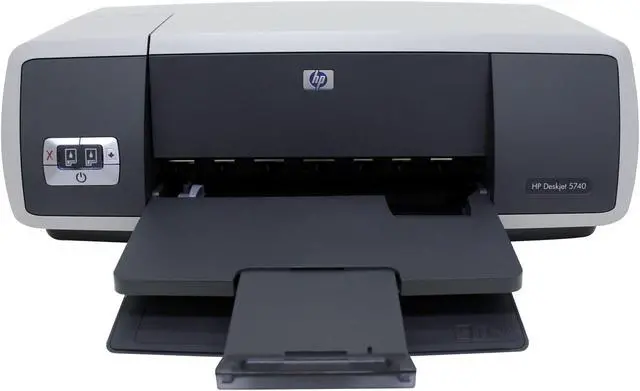 Alt view image 2 of 10 - HP Deskjet 5740 C9016A Up to 26 ppm Black Print Speed 4800 x 1200 dpi Color Print Quality USB InkJet Personal Color Printer