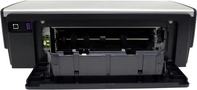 Alt view image 6 of 10 - HP Deskjet 6540 C8963A 30 ppm Black Print Speed 4800 x 1200 dpi Color Print Quality Ethernet (RJ-45) / USB InkJet Personal Color Printer