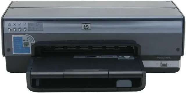 Alt view image 3 of 10 - HP Deskjet 6840 C9029A#B1H Up to 30 ppm Black Print Speed Up to 4800-optimized dpi color and 1200-input dpi Color Print Quality Ethernet (RJ-45) / USB InkJet Personal Color Printer