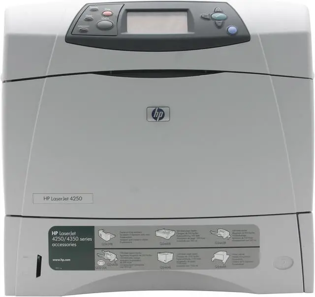 Alt view image 3 of 10 - HP LaserJet 4250 Q5400A Personal Up to 45 ppm Monochrome LPT / USB Laser Printer