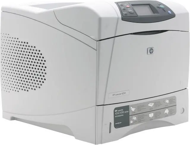 Alt view image 4 of 10 - HP LaserJet 4250 Q5400A Personal Up to 45 ppm Monochrome LPT / USB Laser Printer