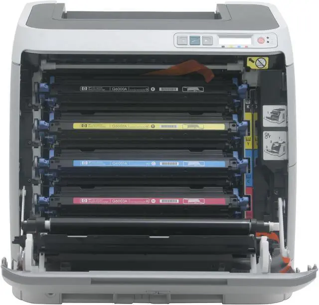 Alt view image 5 of 8 - HP Color LaserJet 2600N Q6455A Workgroup Up to 8 ppm 600 x 600 dpi Color Print Quality Color Ethernet (RJ-45) / USB Laser Printer
