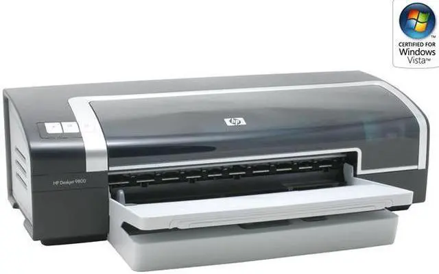 Alt view image 4 of 10 - HP Deskjet 9800 C8165A Up to 30 ppm Black Print Speed Up to 4800-optimized dpi color and 1200-input dpi Color Print Quality LPT / USB InkJet Personal Color Printer