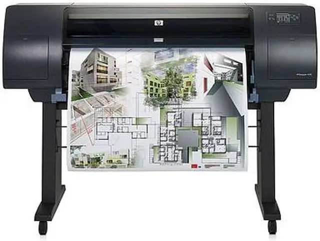 Alt view image 2 of 2 - HP DesignJet 4000PS Q1274A 2400 x 1200 dpi Color Print Quality Ethernet (RJ-45) Thermal Inkjet Large Format Color Printer