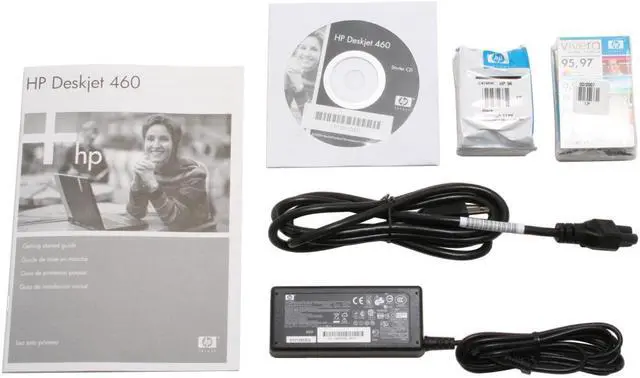 Alt view image 11 of 12 - HP Deskjet 460C C8150A Up to 17 ppm Black Print Speed Up to 4800 optimized dpi color and 1200 input dpi Color Print Quality USB Thermal Inkjet Mobile Color Printer
