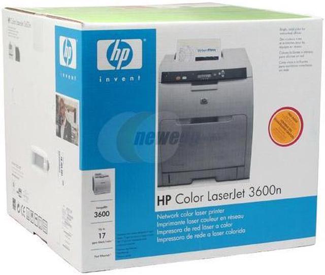 Alt view image 14 of 14 - HP Color LaserJet 3600N Q5987A Personal Up to 17 ppm 600 x 600 dpi Color Print Quality Color Ethernet (RJ-45) / USB Laser Printer