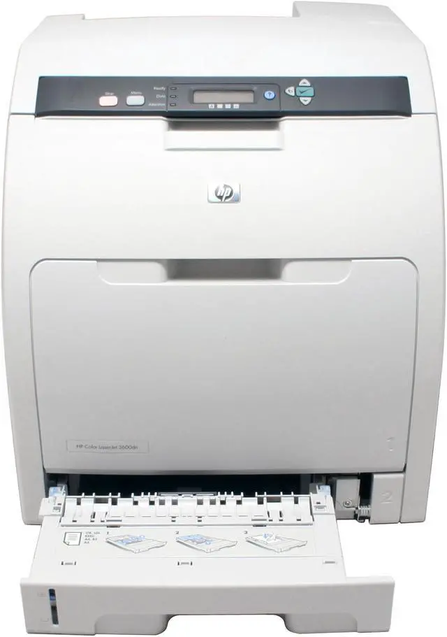 Alt view image 7 of 17 - HP Color LaserJet 3600dn Q5988A Workgroup Up to 17 ppm 600 x 600 dpi Color Print Quality Color Ethernet (RJ-45) / USB Laser Printer
