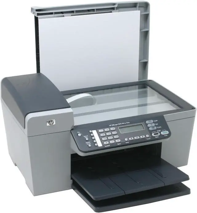 Alt view image 7 of 11 - HP Officejet 5610 Q7311A Up to 20 ppm Black Print Speed 4800 x 1200 dpi Color Print Quality USB Thermal Inkjet MFC / All-In-One Color Printer