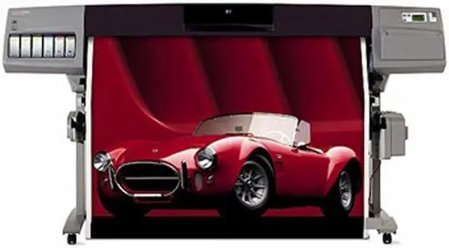 Alt view image 2 of 2 - HP DesignJet 5500 Q1251A 499 sq ft/hr (maximum speed) Black Print Speed 1200 x 600 dpi (on glossy media) Color Print Quality Ethernet (RJ-45) / LPT InkJet Large Format Color Printer