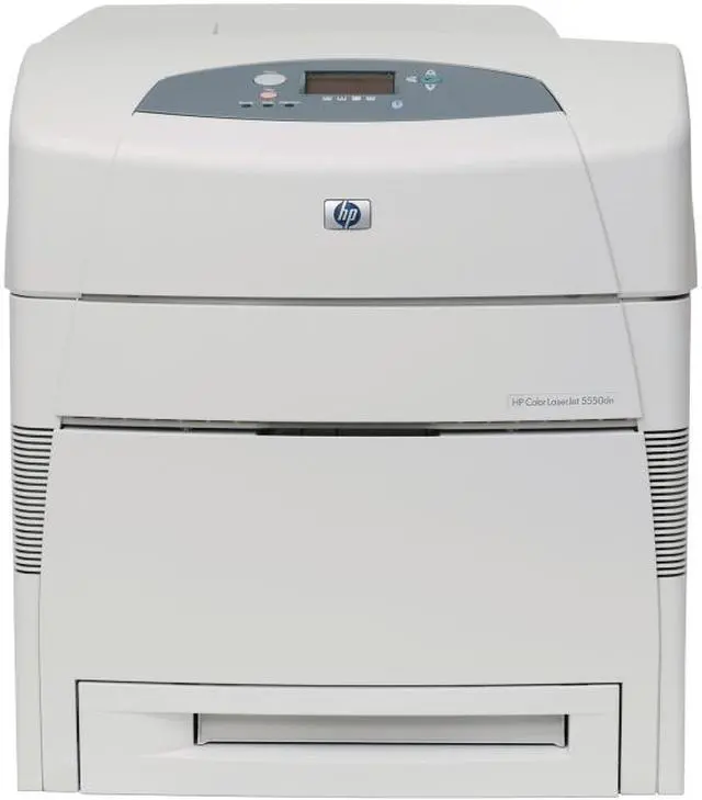 Main image of HP Color LaserJet 5550dn Q3715A Workgroup Up to 27 ppm 600 x 600 dpi Color Print Quality Color Ethernet (RJ-45) / LPT / USB Laser Printer