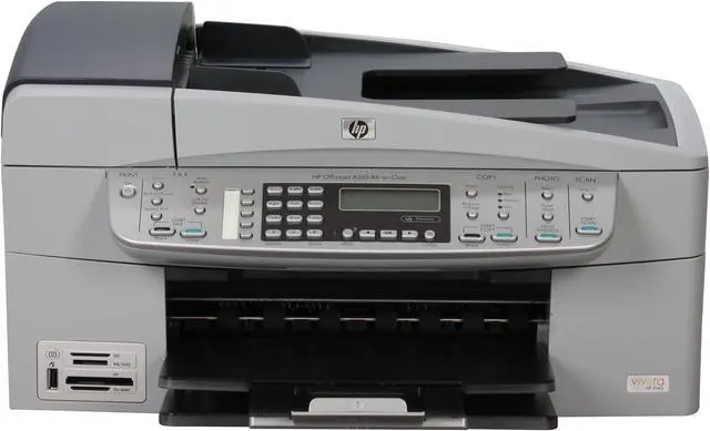 Alt view image 8 of 18 - HP Officejet 6310 Q8061A Up to 30 ppm Black Print Speed Up to 4800 x 1200 optimized dpi Color Print Quality Ethernet (RJ-45) / USB InkJet MFC / All-In-One Color Printer