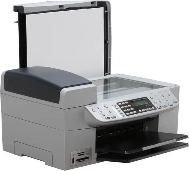 Alt view image 9 of 18 - HP Officejet 6310 Q8061A Up to 30 ppm Black Print Speed Up to 4800 x 1200 optimized dpi Color Print Quality Ethernet (RJ-45) / USB InkJet MFC / All-In-One Color Printer