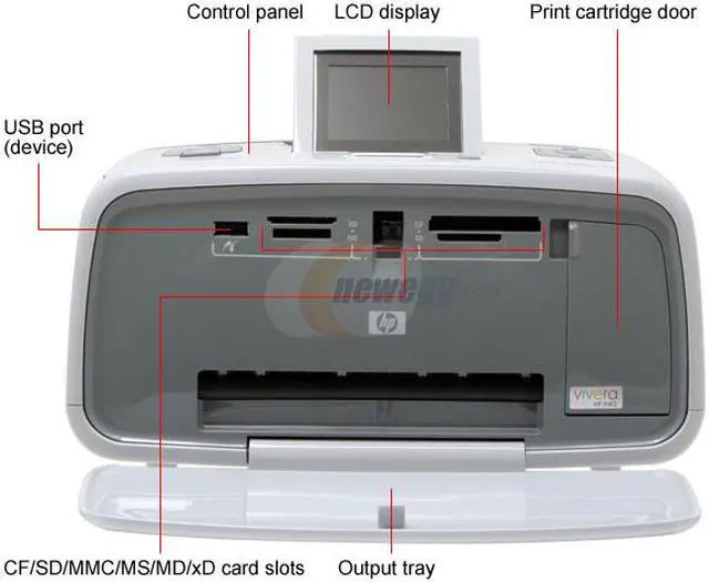 HP Photosmart A616 Q7112A USB Thermal Inkjet Photo Color Printer ...